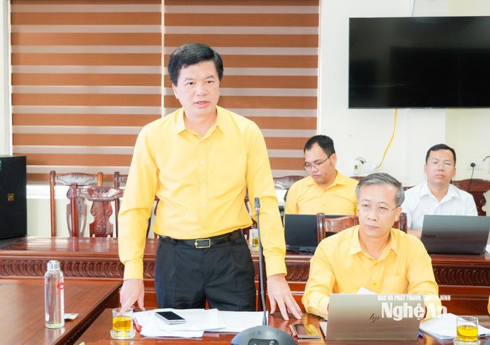 Đồng chí Nguyễn Đình Hùng - Ủy viên Ban Thường vụ Tỉnh ủy, Phó Chủ tịch Thường trực Ủy ban MTTQ tỉnh phát biểu tại hội nghị. Ảnh: TL