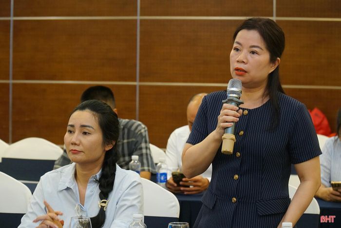Các đại biểu đóng góp ý kiến vào chương trình hoạt động của Hiệp hội trong nhiệm kỳ mới.
