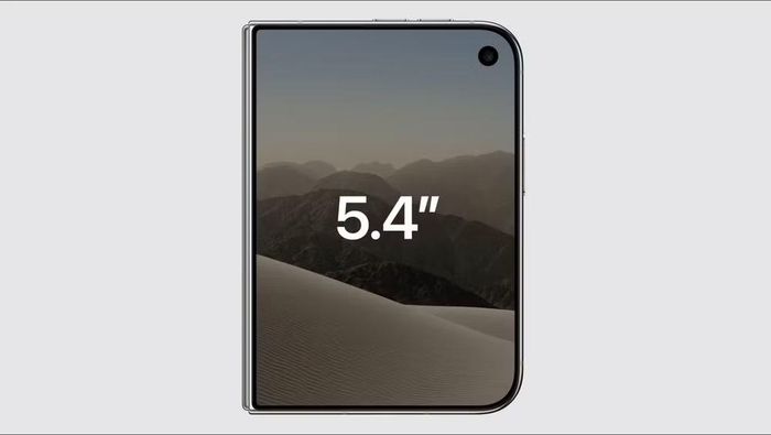 Kích thước 2 màn hình của iPhone Duo.