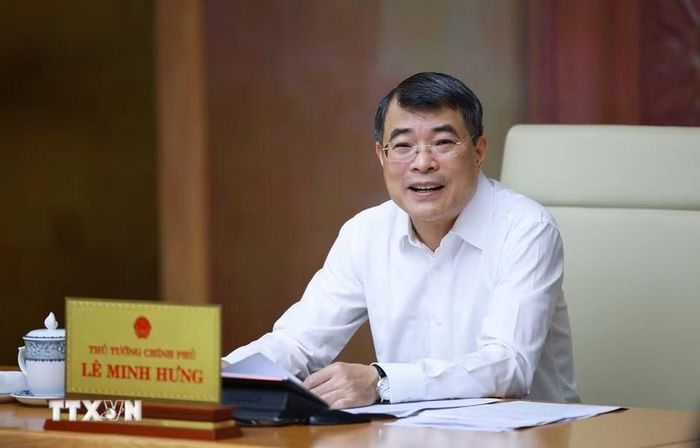 Thủ tướng Lê Minh Hưng chủ trì cuộc họp về dự án Luật sửa đổi, bổ sung một số điều của Luật Đấu thầu; Luật Đầu tư; Luật Phát triển doanh nghiệp nhỏ và vừa. (Ảnh: Dương Giang/TTXVN)
