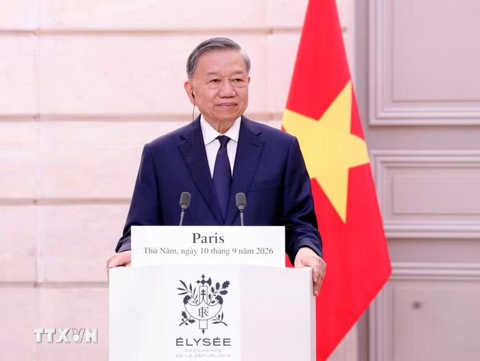 Tổng Bí thư, Chủ tịch nước Tô Lâm phát biểu tại cuộc gặp gỡ báo chí. (Ảnh: Thống Nhất/TTXVN)