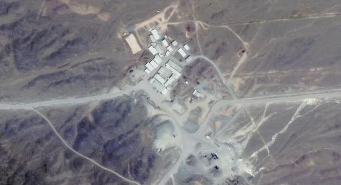 Hoạt động xây dựng của Iran tại núi Pickaxe qua hình ảnh vệ tinh ngày 9/8/2026. Ảnh: CSIS/Satellogic