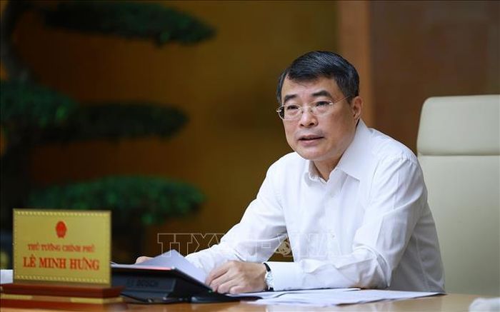 Thủ tướng Lê Minh Hưng chủ trì cuộc họp về dự án Luật sửa đổi, bổ sung một số điều của Luật Đấu thầu; Luật Đầu tư; Luật Phát triển doanh nghiệp nhỏ và vừa. Ảnh: Dương Giang/TTXVN