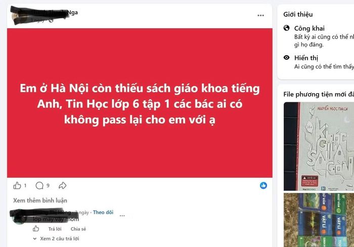 Phụ huynh chia sẻ trên diễn đàn. Ảnh: Chụp màn hình