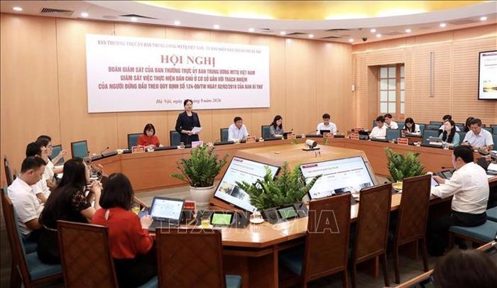 Toàn cảnh buổi làm việc. Ảnh: Hùng Mạnh/TTXVN