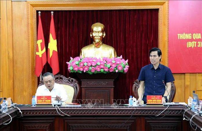 Bí thư Tỉnh ủy Lạng Sơn Hoàng Quốc Khánh tiếp thu các ý kiến của Đoàn Kiểm tra, giám sát số 234.