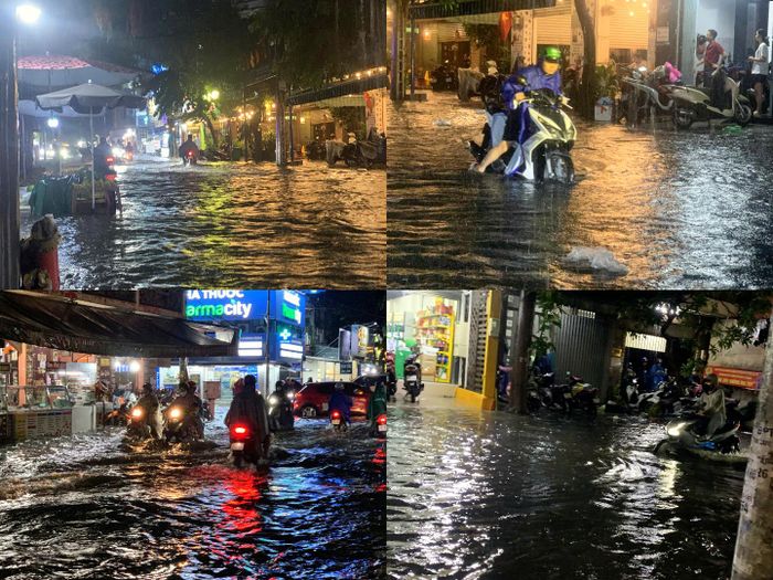 Mưa lớn trong thời gian dài khiến nước dâng tại một số khu vực thấp trũng gây ngập nặng.
