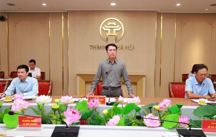 Phó Bí thư Thường trực Thành ủy Hà Nội Nguyễn Trọng Đông phát biểu kết luận hội nghị (Ảnh: Văn Tuyến).
