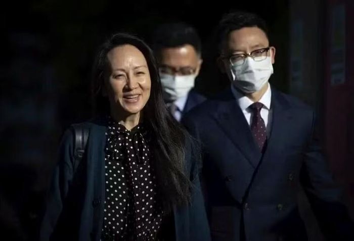 Bà Mạnh Vãn Chu, CTO của Huawei từng bị bắt và ra hầu tòa tại Vancouver tháng 9/2021. Ảnh: Reuters.