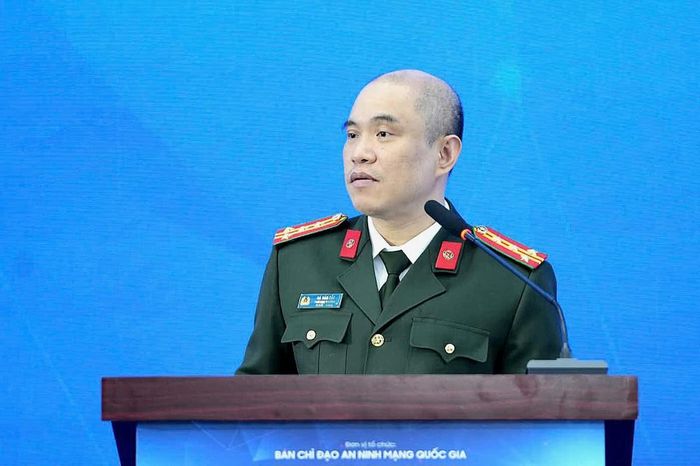 Đại tá Hà Văn Bắc, Phó Cục trưởng Cục An ninh mạng và phòng, chống tội phạm sử dụng công nghệ cao, phát biểu.