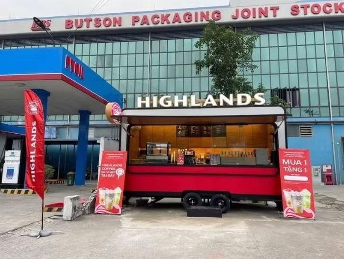 Các kiosk Highlands tại cây xăng vẫn chủ yếu được triển khai ở quy mô thử nghiệm