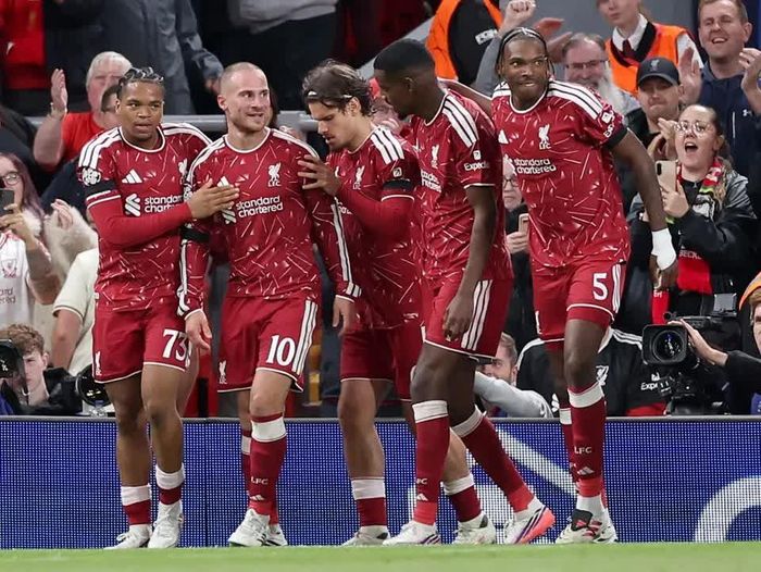 Liverpool đánh bại Atletico Madrid trong trận mở màn Champions League. Ảnh: EPA