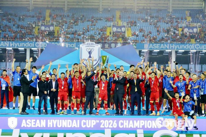 Đội tuyển Quốc gia Việt Nam đặt mục tiêu góp mặt trận chung kết FIFA ASEAN Cup 2026. Ảnh: VFF.