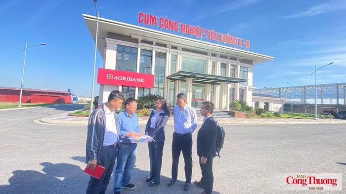 Đoàn Công tác Bộ Công Thương và Sở Công Thương Hải Phòng đi thực tế tại Cụm công nghiệp Tiên Cường 2, TP. Hải Phòng.