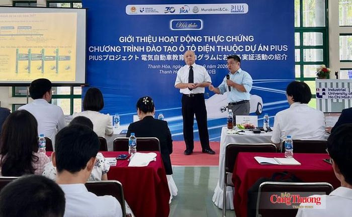Ông Shegeto Kikuchi, Giám đốc dự án Pius thông tin về dự án tại hội thảo.