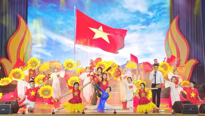Một tiết mục tại hội thi “Tuyên truyền lưu động và sáng tác tranh cổ động” tỉnh Bắc Ninh năm 2026.