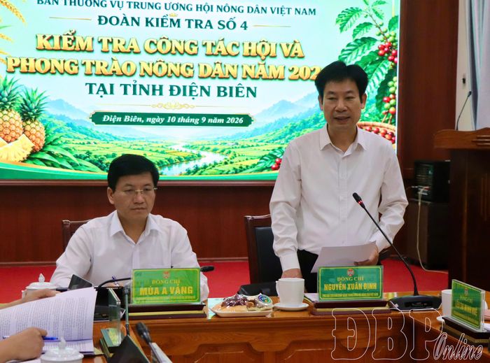Đồng chí Nguyễn Xuân Định, Phó Chủ tịch Ban Chấp hành Trung ương Hội Nông dân Việt Nam kết luận buổi làm việc.
