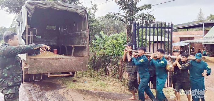 Quả bom nặng 300kg đã được xử lý thành công và tuyệt đối an toàn. Ảnh: ĐVCC