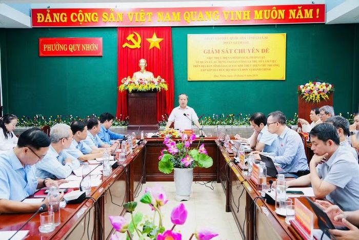  Quang cảnh buổi làm việc. Ảnh: N.H 