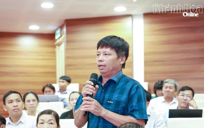 Lãnh đạo Hợp tác xã sản xuất và thu mua nông sản Hiệu Linh đề xuất xây dựng thương hiệu cho nông sản Khánh Hòa.