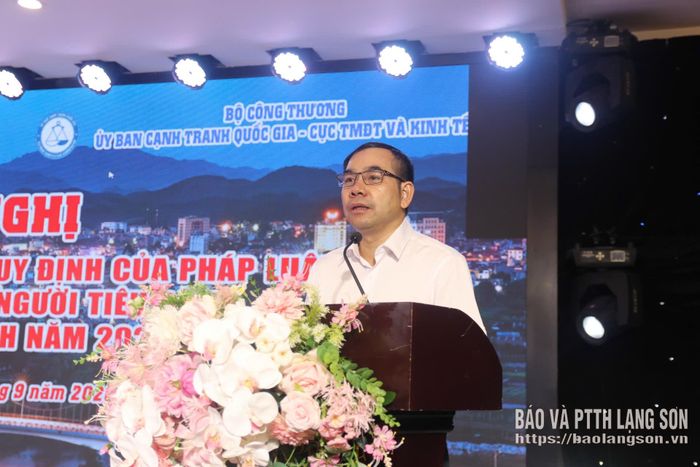 Lãnh đạo Sở Công Thương phát biểu tại buổi tập huấn
