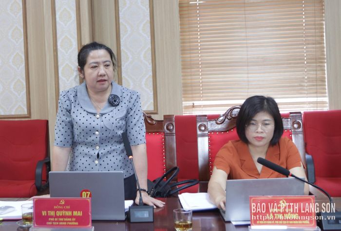 Chủ tịch UBND phường Kỳ Lừa phát biểu tại cuộc họp