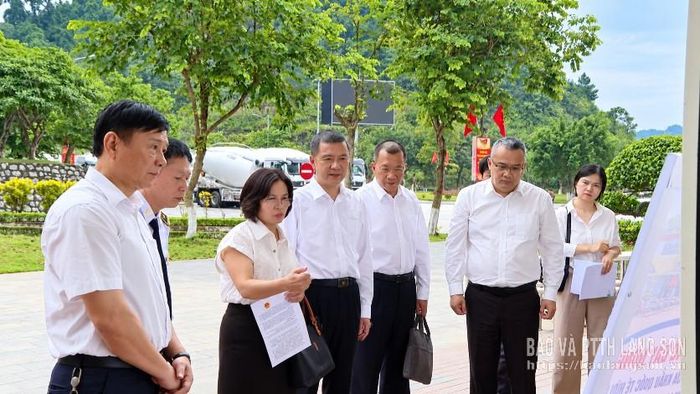 Đoàn đại biểu Trung Quốc và đại diện các đơn vị liên quan tham quan, khảo sát thực tế khu vực kiểm dịch y tế tại cửa khẩu quốc tế Hữu Nghị