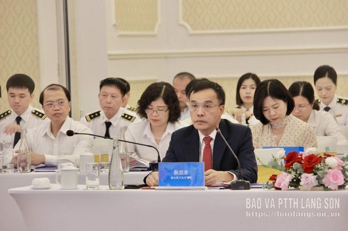 Ông Nguyễn Thế Toàn, Giám đốc Sở Y tế tỉnh Lạng Sơn phát biểu khai mạc hội nghị