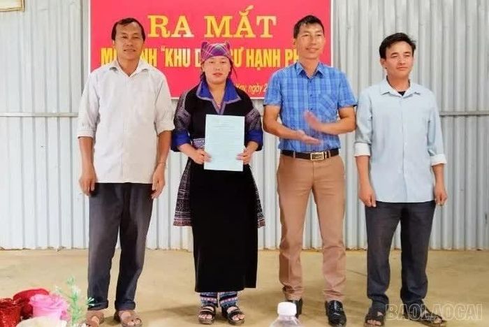 Ra mắt "Khu dân cư hạnh phúc" tại thôn Chế Cu Nha, xã Mù Cang Chải.