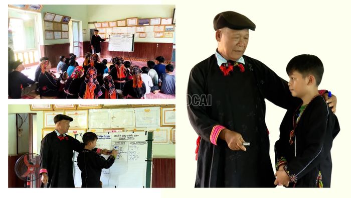 Lớp học rộn ràng tiếng trẻ của ông Đặng Hồng Quân.