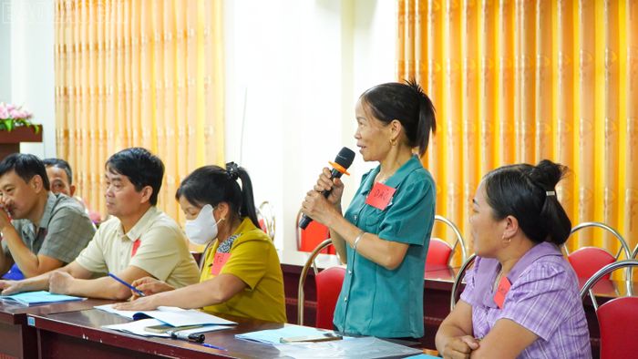 Đại diện các hợp tác xã trao đổi, thảo luận tại hội thảo.