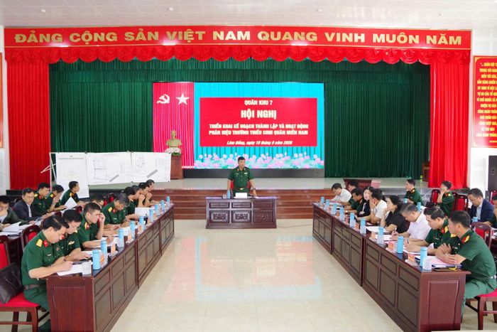 Hội nghị triển khai kế hoạch thành lập và hoạt động phân hiệu trường thiếu sinh quân miền Nam tại Lâm Đồng