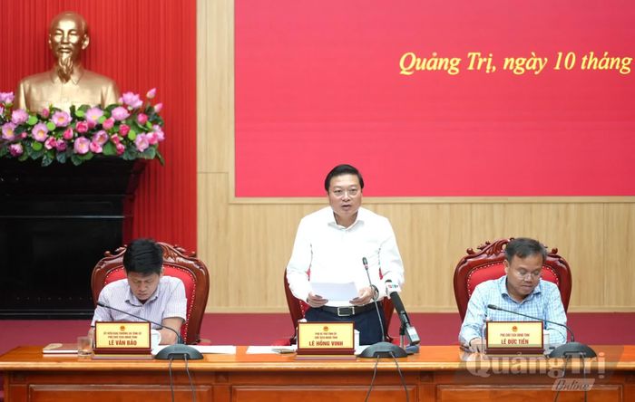 Đồng chí Lê Hồng Vinh, Chủ tịch UBND tỉnh nhấn mạnh các nhiệm vụ cần tập trung trong tháng 9/2026 - Ảnh: T.Đ