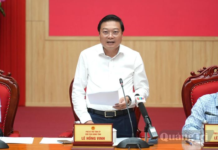 Đồng chí Lê Hồng Vinh, Chủ tịch UBND tỉnh kết luận tại phiên họp - Ảnh: T.Đ