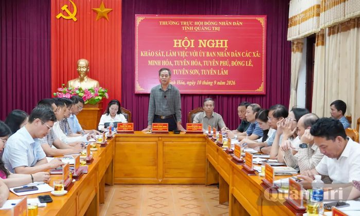 Đồng chí Nguyễn Đăng Quang, Phó Bí thư Tỉnh ủy, Chủ tịch HĐND tỉnh đề nghị chính quyền các địa phương cần tập trung hoàn thiện quy hoạch chung, cơ sở dữ liệu đất đai - Ảnh: N.H
