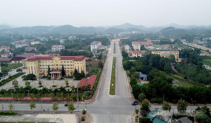 Khu trung tâm hành chính xã Yên Sơn.