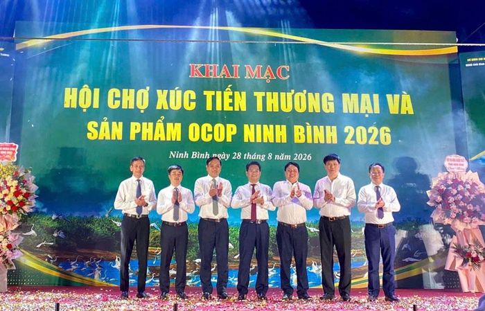 Hội chợ Xúc tiến thương mại và sản phẩm OCOP Ninh Bình 2026, diễn ra từ ngày 28/8 đến 2/9/2026 tại phường Thiên Trường, Ninh Bình