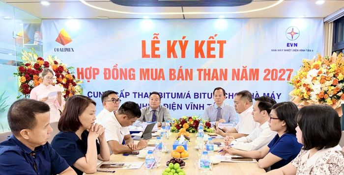 Lễ ký kết Hợp đồng mua bán than năm 2027 giữa NMNĐ Vĩnh Tân 4 và Coalimex.