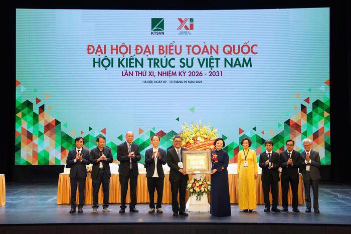 Phó Thủ tướng Chính phủ Phạm Thị Thanh Trà chúc mừng Đại hội đại biểu toàn quốc Hội Kiến trúc sư Việt Nam khóa XI, nhiệm kỳ 2026-2031.