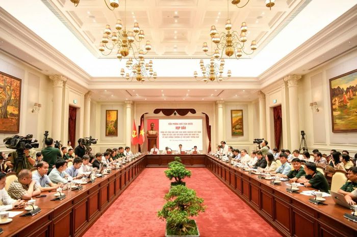Toàn cảnh cuộc họp báo sáng 10/9. Ảnh: Như Ý.