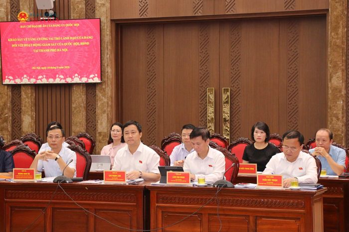 Các đại biểu dự buổi làm việc. Ảnh: Đắc Trường