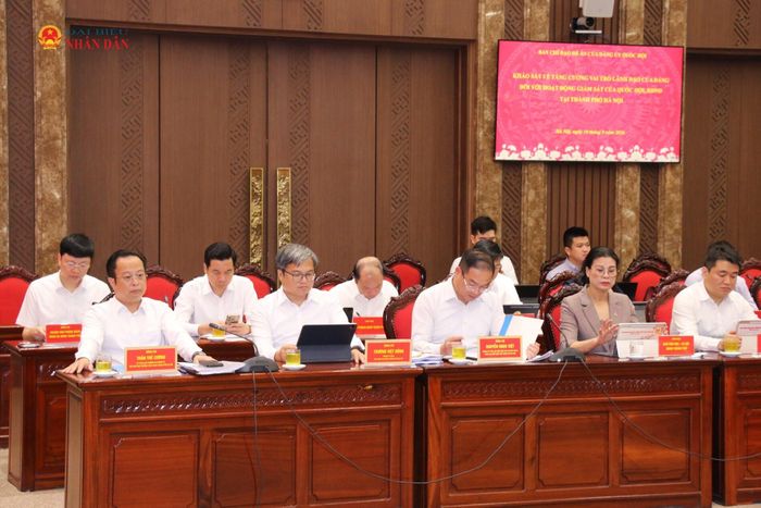 Các đại biểu dự buổi làm việc. Ảnh: Đắc Trường