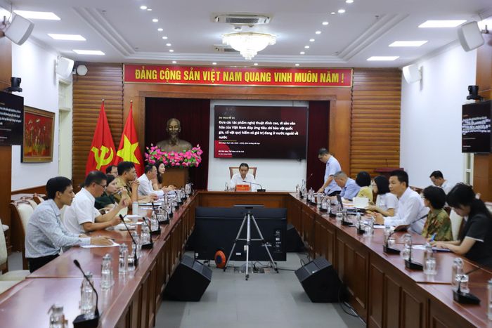 Toàn cảnh buổi làm việc. Ảnh: bvhttdl.gov.vn