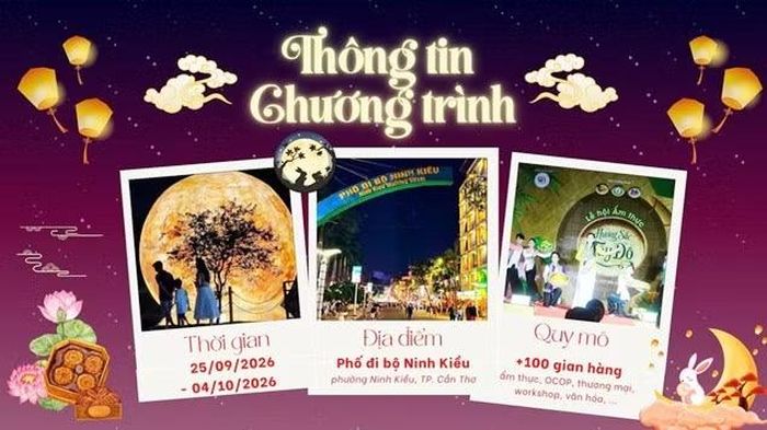Chương trình diễn ra từ 25/9 đến 4/10 tại phố đi bộ Ninh Kiều (TP Cần Thơ).