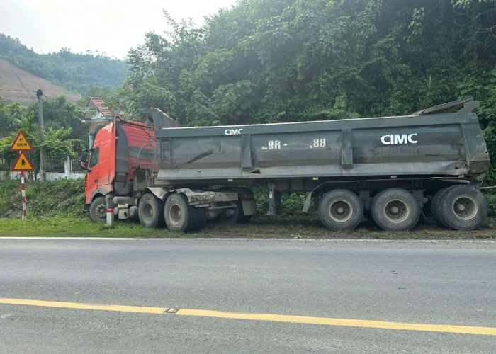 Hiện trường vụ tai nạn giao thông - Ảnh: Công an tỉnh Phú Thọ