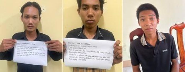 Các đối tượng bị bắt giữ
