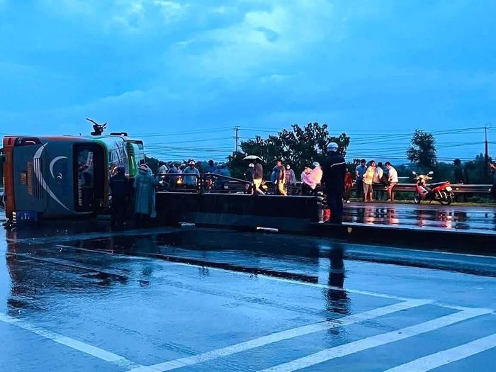 Hiện trường vụ tai nạn. Ảnh: Minh Tài