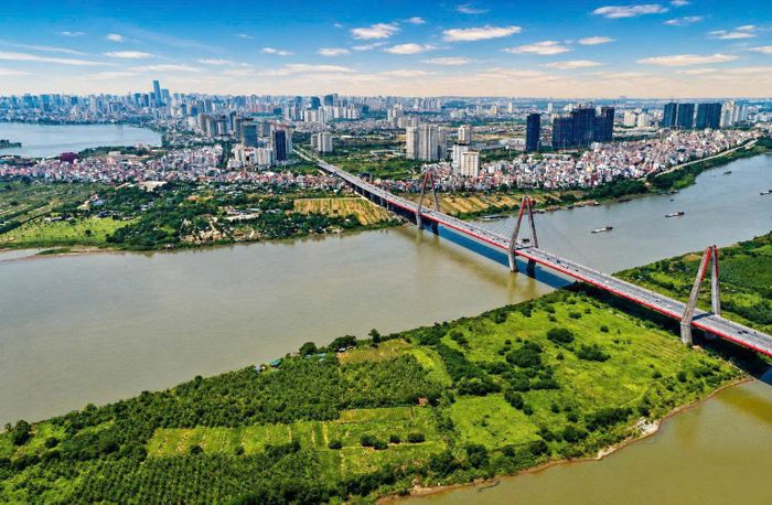 Dự án đầu tư xây dựng Trục đại lộ cảnh quan sông Hồng được kỳ vọng là biểu tượng phát triển, tạo diện mạo mới của Thủ đô Hà Nội. Ảnh: Công Hùng