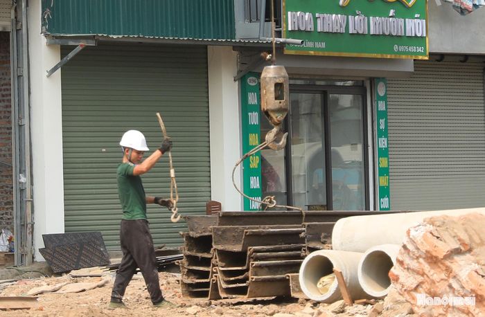 Đến thời điểm hiện tại, Dự án nâng cấp, mở rộng đường Lĩnh Nam đã đạt được hơn 30% khối lượng công việc.