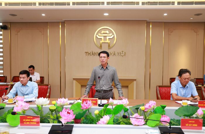 Phó Bí thư Thường trực Thành ủy Hà Nội Nguyễn Trọng Đông phát biểu kết luận hội nghị. Ảnh: Văn Tuyến